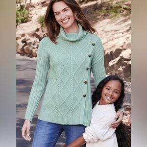 Soft Surroundings Audette Cable Knit Sweater